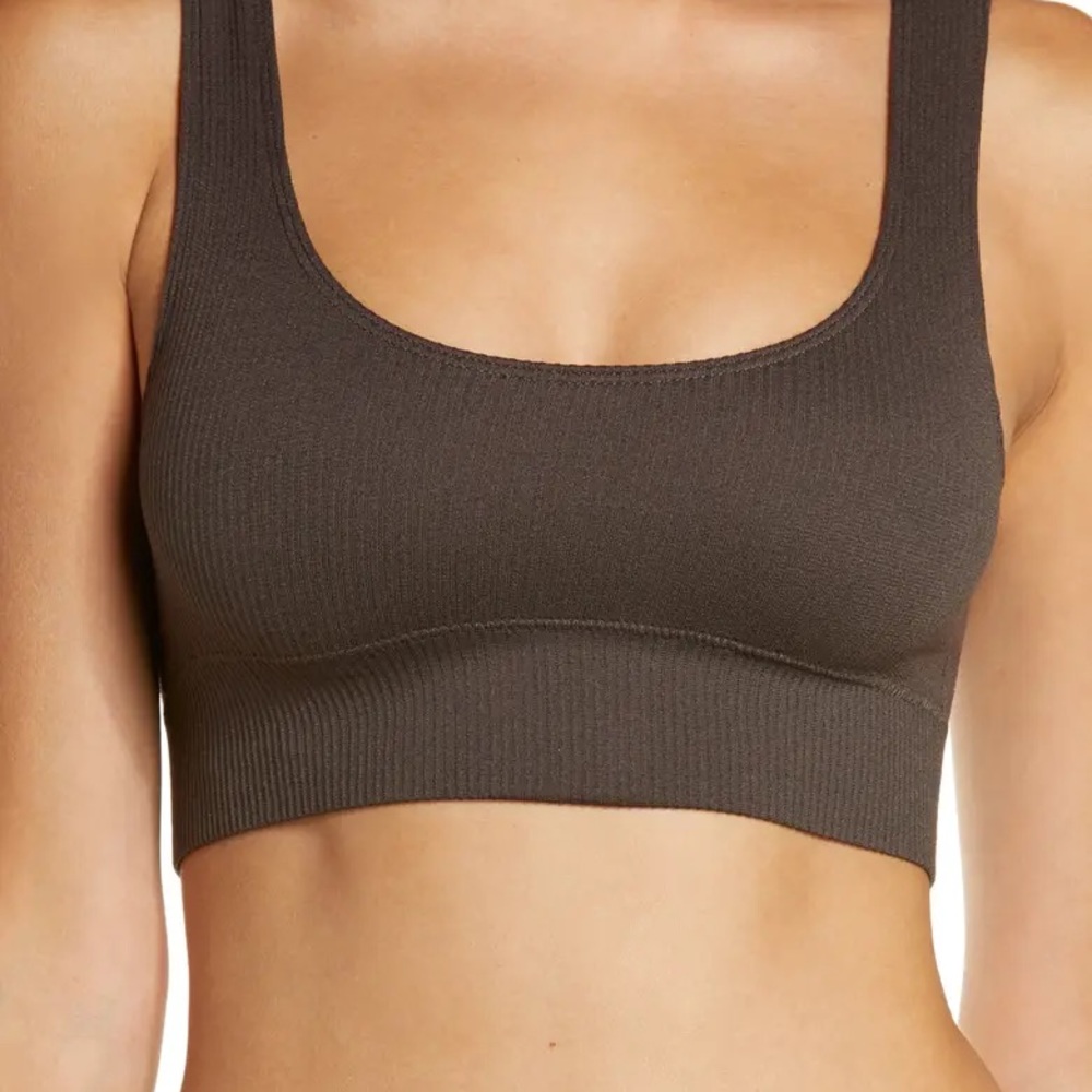 Skims set ribbed size small, brown